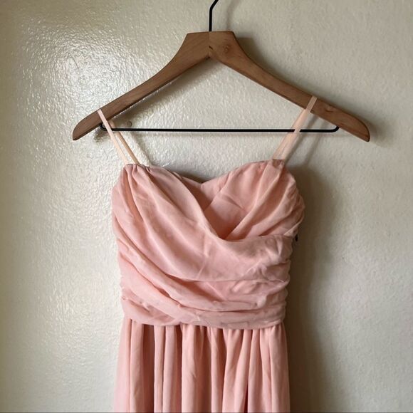 Lulus | Moonlight Serenade Peach Strapless Maxi DressNWT Size XL - Picture 13 of 13